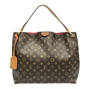 Auth LOUIS VUITTON Graceful MM M43704 Beige Monogram RI1168 Shoulder Bag